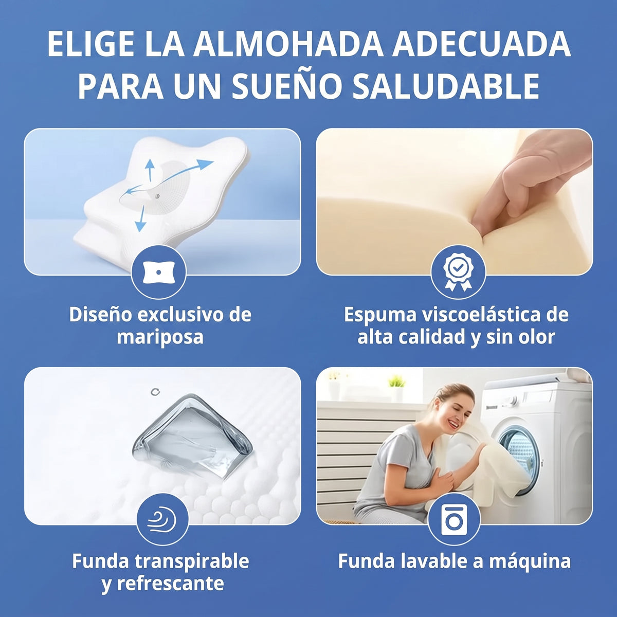 VidaSleep™ – Almohada Cervical