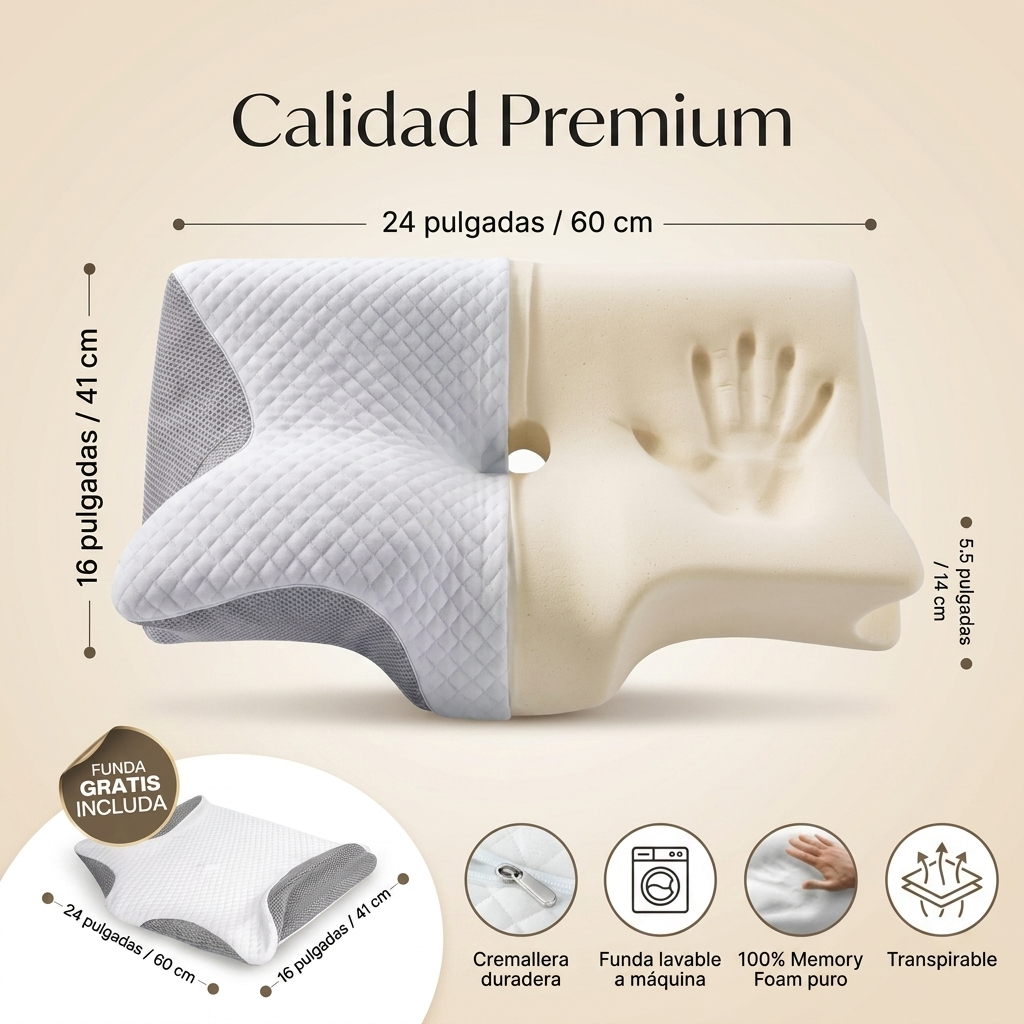 VidaSleep™ – Almohada Cervical